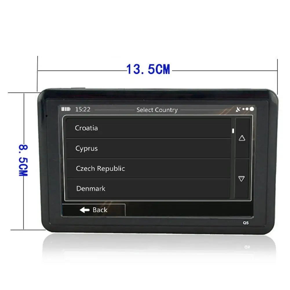 GPS Car Navigation USB Charging Car Charger Convenient FM Transmitter Navigator 5.0 Inch TFT Touch Screen GPS Device