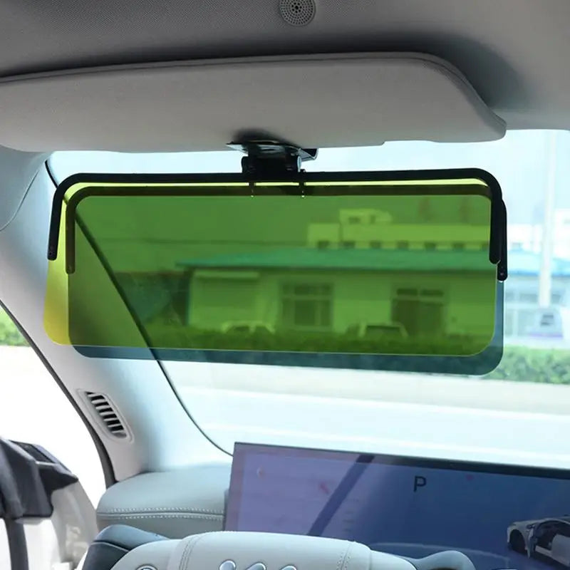 2 in 1 Car Sun Visor Anti Glare Anti-Dazzle Sun Shade UV Blocking Blocker Polarized Sunshade HD Vision Safety Driving At Night