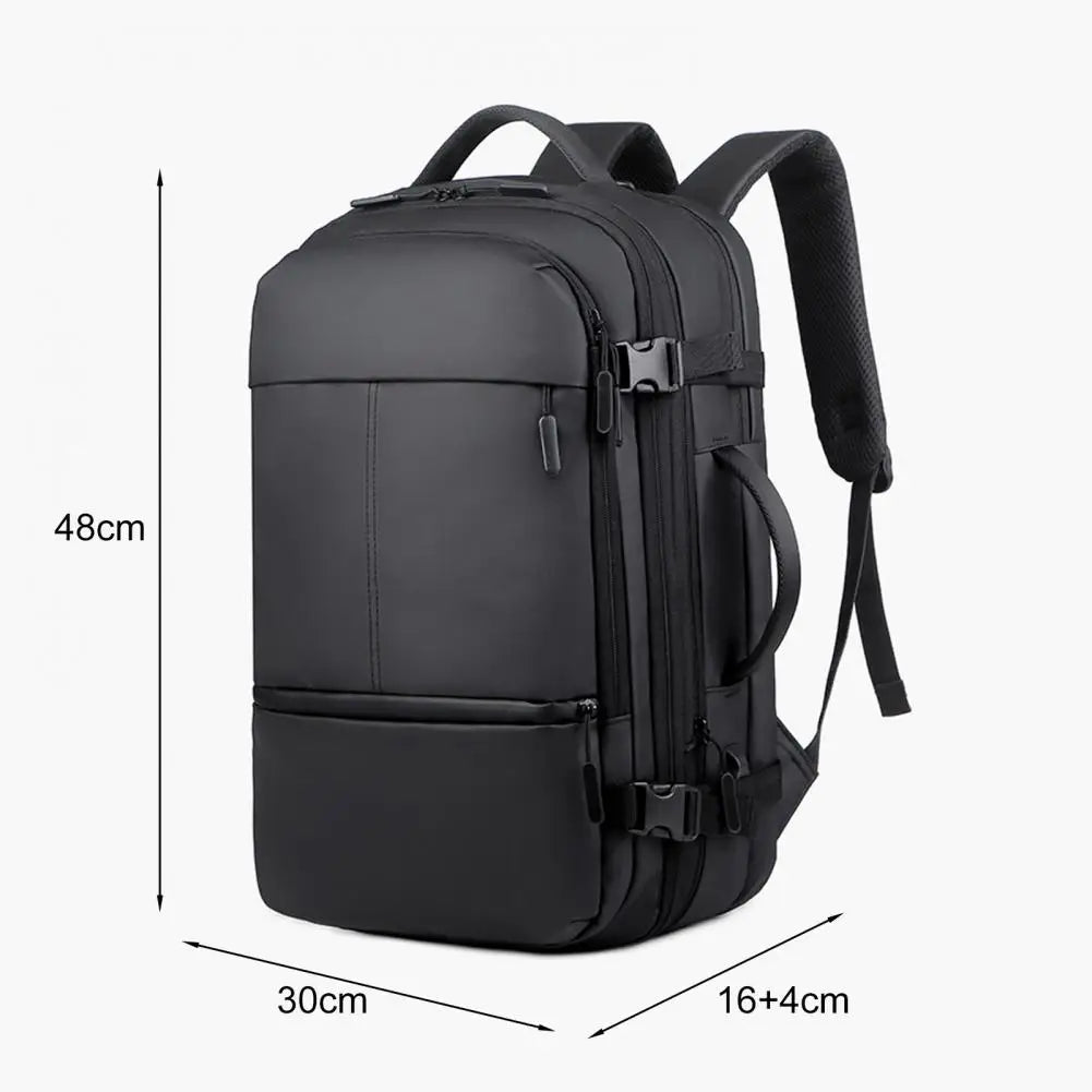 Travel Backpack Expandable Capacity Computer Bag with USB Charging Port Waterproof Anti-Theft Lock Wet/Dry Separation Pockets We