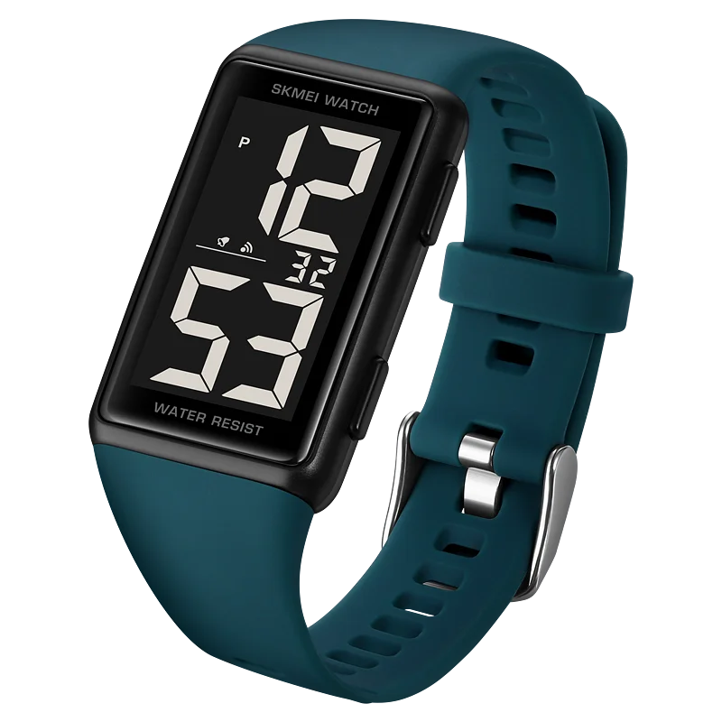 Large Number Silica Gel Mens Sport Watch 3Bar Waterproof LED Digital Wrist Watches Men's Outdoor Fashion Electronic Watches