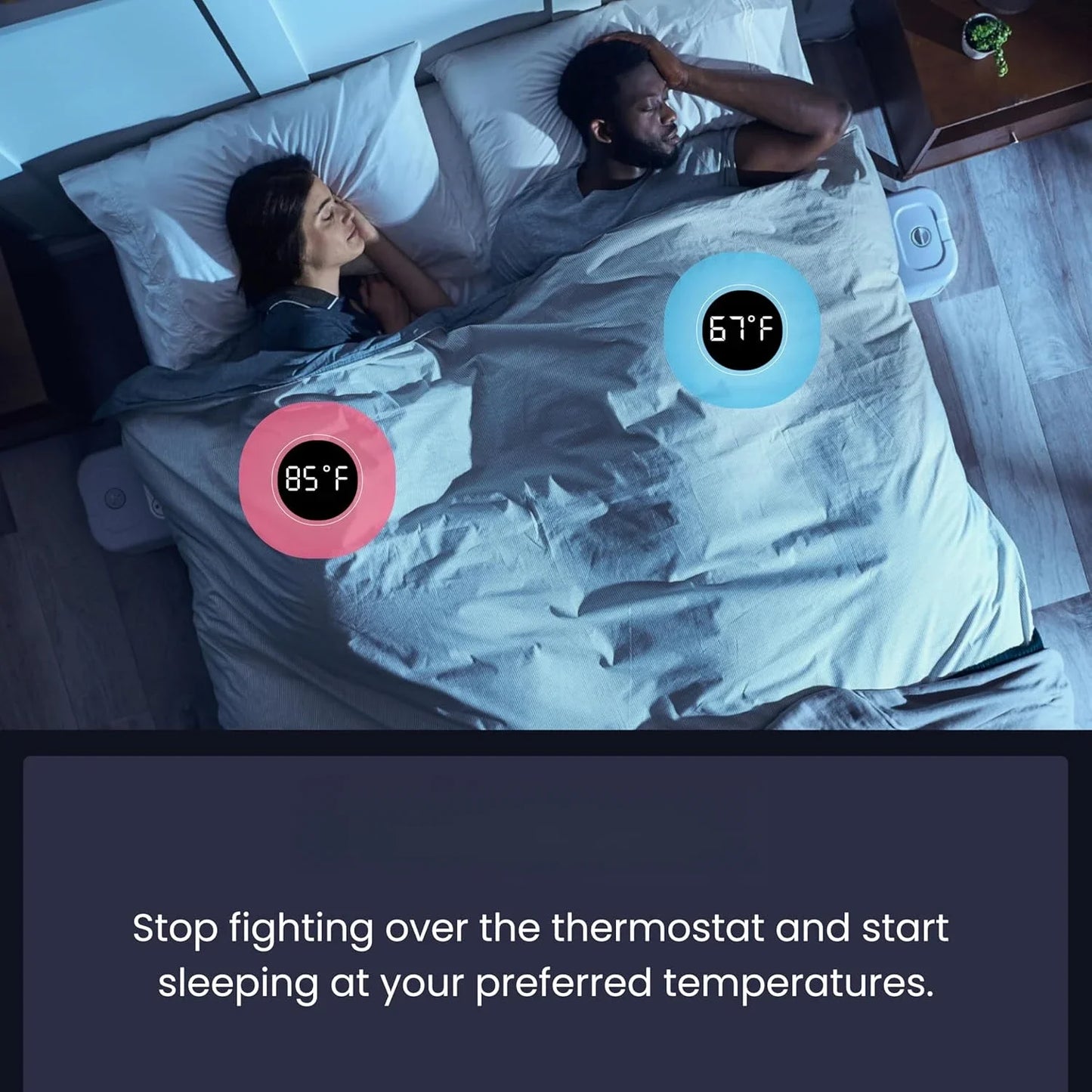 Cube Bed Cooling System - Cooling & Heating Mattress Topper, Dual Zone Individual Bed Temperature, Cool Sleep Enhancement