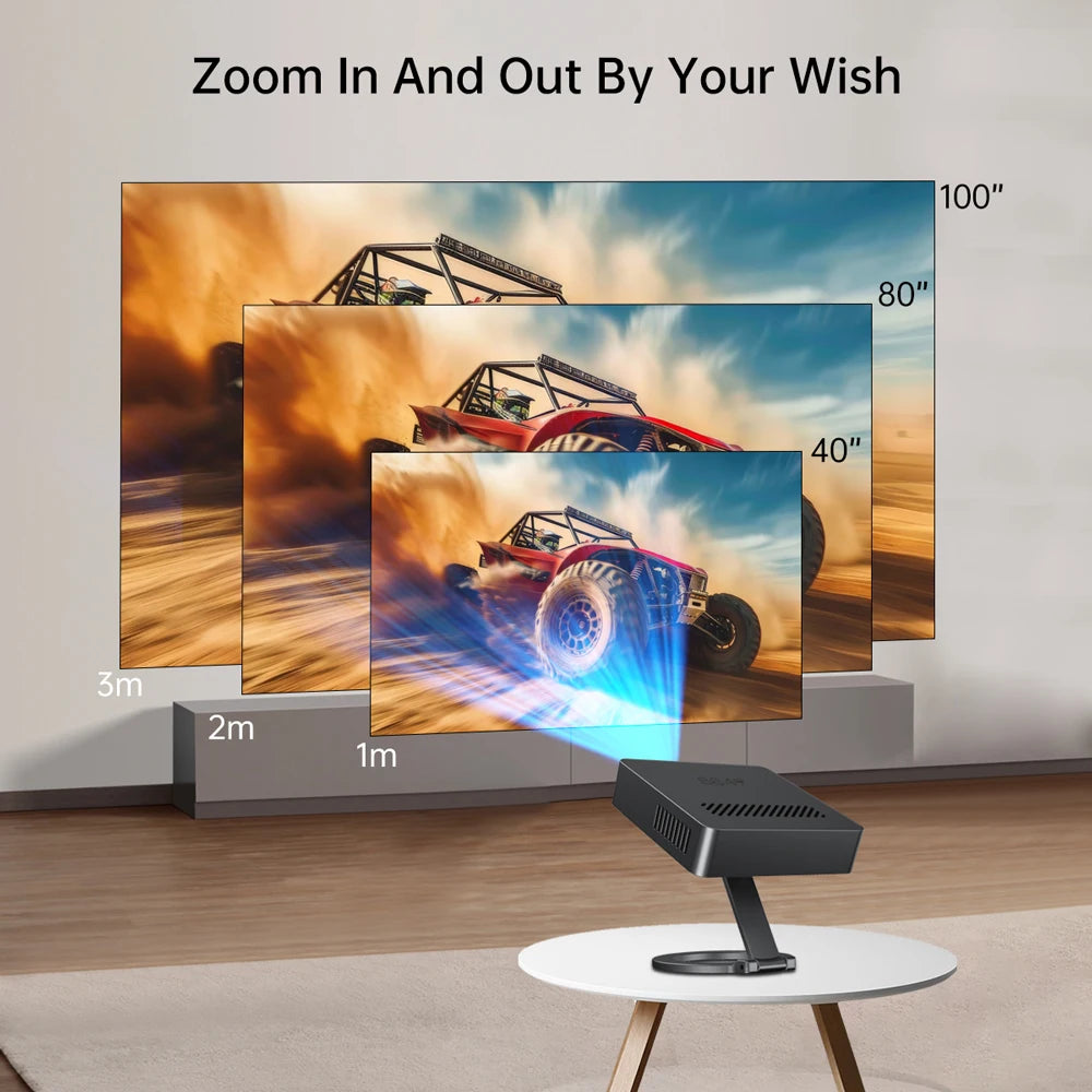8849 MARS Mini Projector Portable HD 1080P Video Proyector Auto Focus Keystone Outdoor Beamer For Andorid ios Smart Home Theater