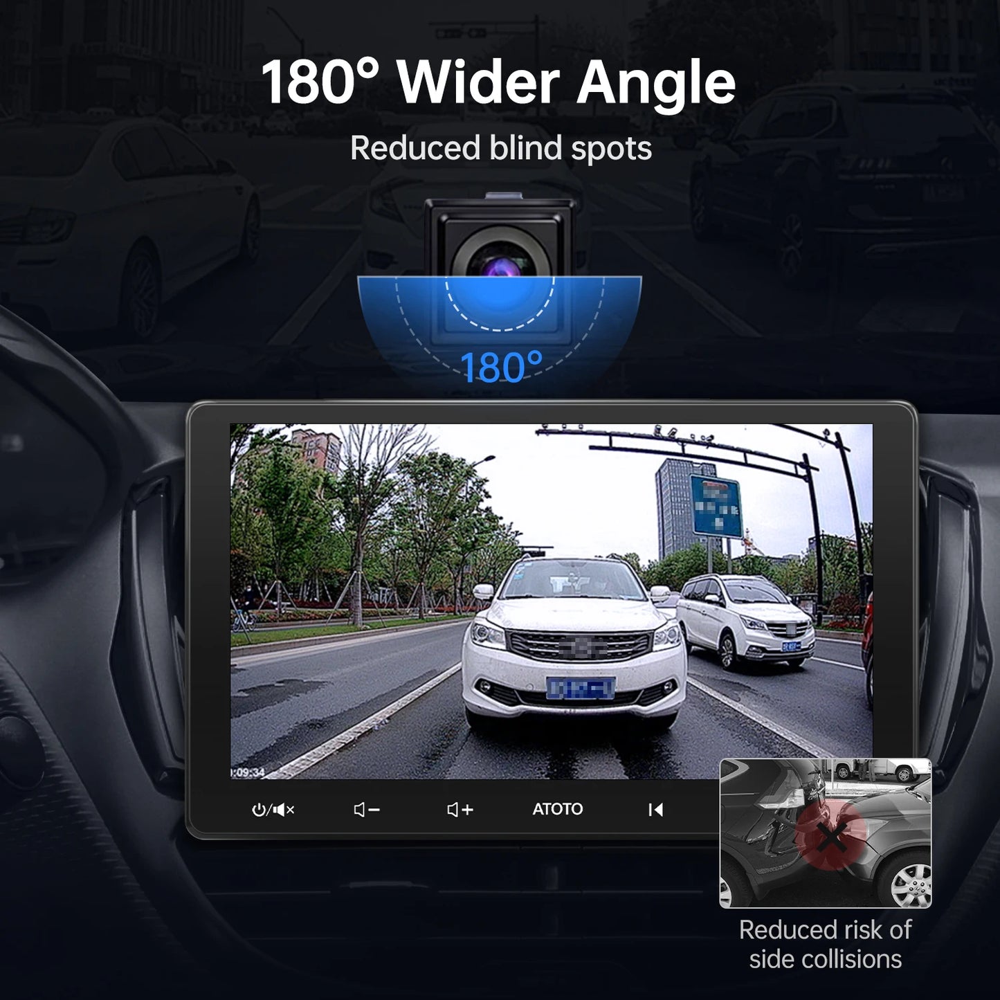 ATOTOZONE 720P HD Car Rear View Camera Night Vision and Waterproof 180° Wide-Angle For ATOTO S8 Models Only