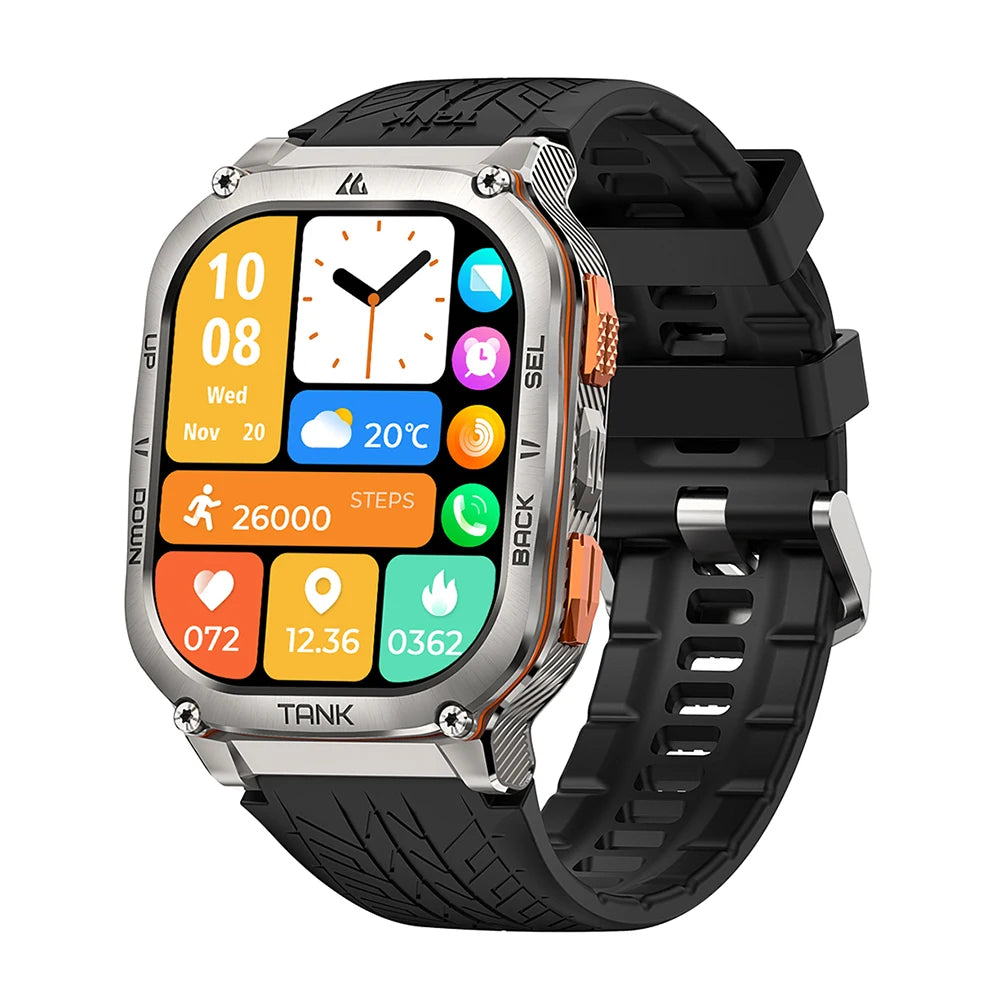 KOSPET TANK M3 Ultra GPS Smart Watch For Men 480mAh 60Days Battery Compass Altimeter Barometric Bluetooth Call 5ATM Waterproof