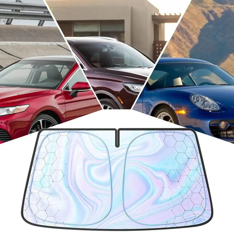 Front Windshield Sun Shade Front Window Sun Protection Cover Foldable Car Seat Full Shield Blocks Max UV Rays And Keeps Your