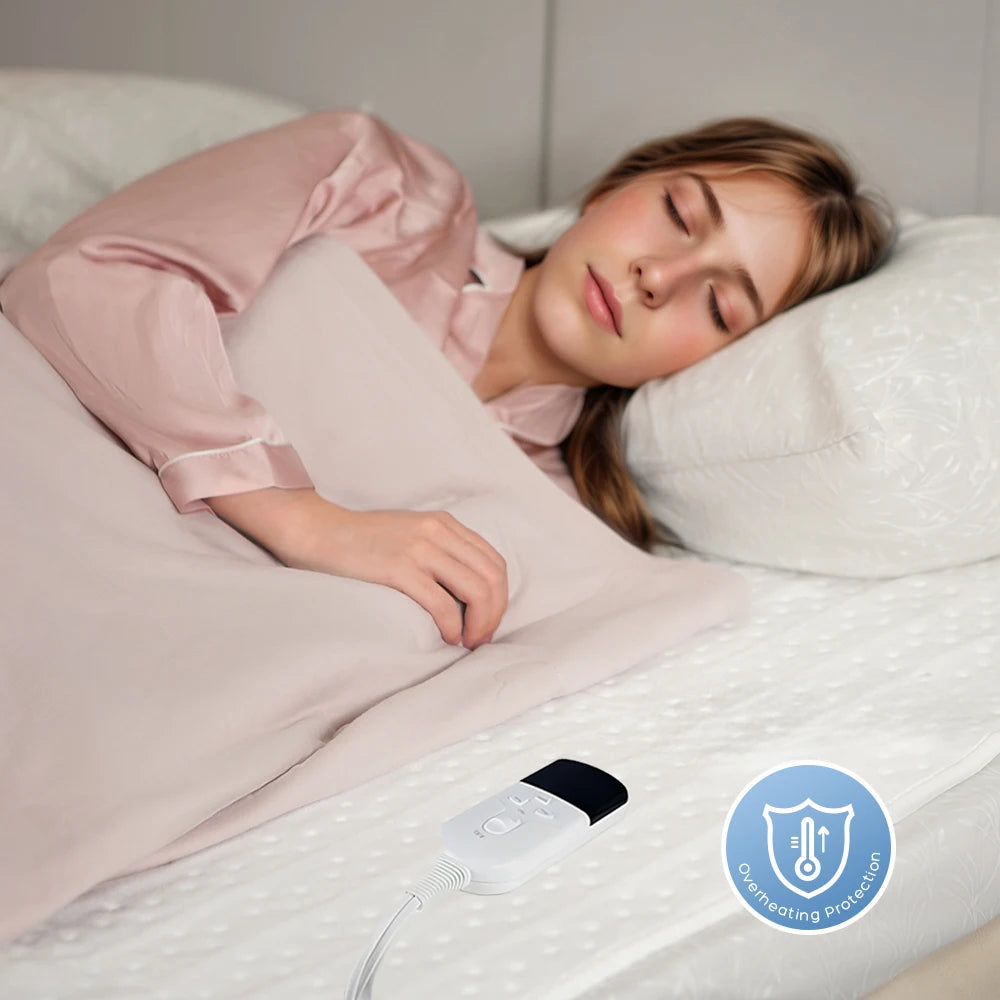RUIANBAO Heated Blanket Throw 2-Layer Flannel Electric Blanket Timer Heated Pad 220V 150*80cm Thermal Mattress Heated Bed Warmer