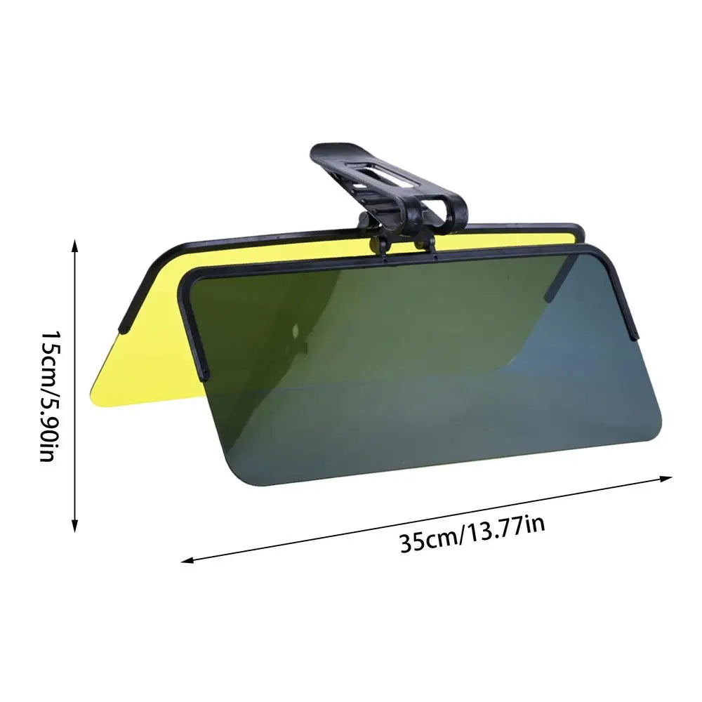 2 in 1 Car Sun Visor Anti Glare Anti-Dazzle Sun Shade UV Blocking Blocker Polarized Sunshade HD Vision Safety Driving At Night
