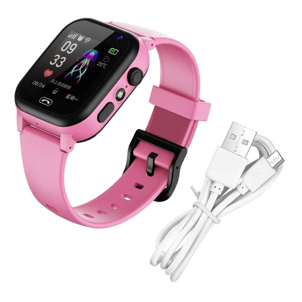4G Smart Watch SOS GPS LocationmCardSi Call ChildSmartWatch CameraWaterproof charging Watch For Boys Girls Kids