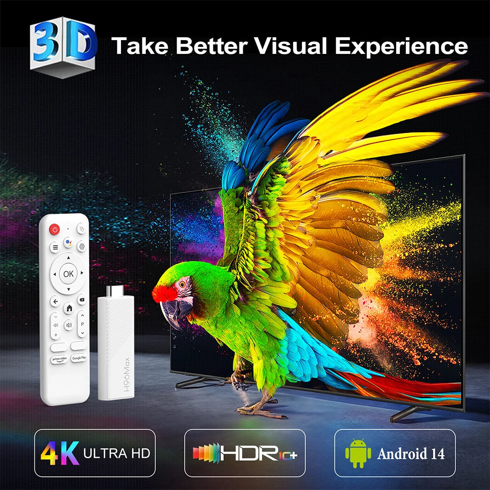 Android 14.0 TV Stick 4K Smart TV Box WIFI BT5.0 Mini TV Stick 2GB 8GB/2GB 16GB Android TV Stick Allwinner H313 Quad Core