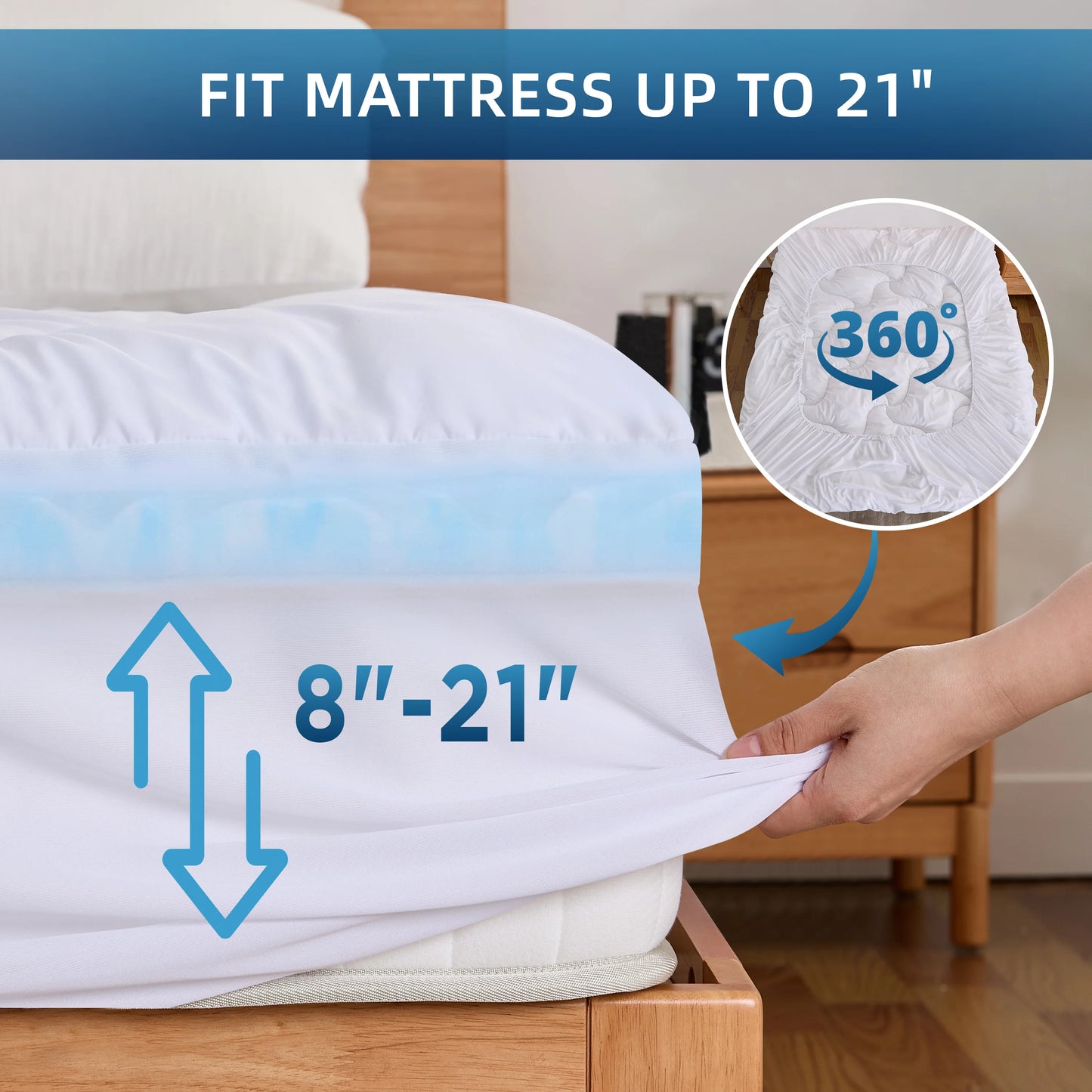 Hcore 3/4-inch Dual-Sided Sleep Gel Memory Foam Mattress with Removable Cover Cooling Mattress, Soft, Pain Relieving, Breathable