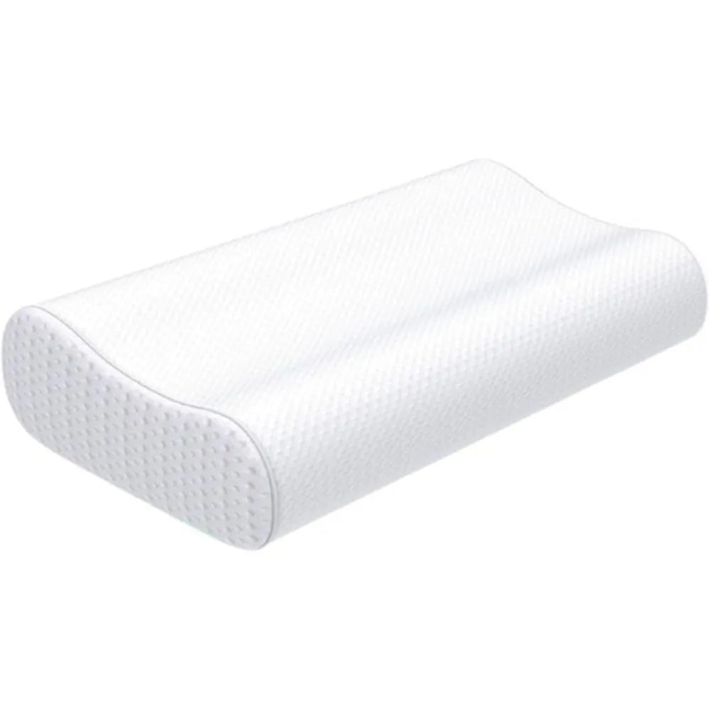 Cervical Contour Two Height Adjustable Memory Foam Orthopedic Pillow for Sleeping Perfect for Side, Back, Stomach Sleepers