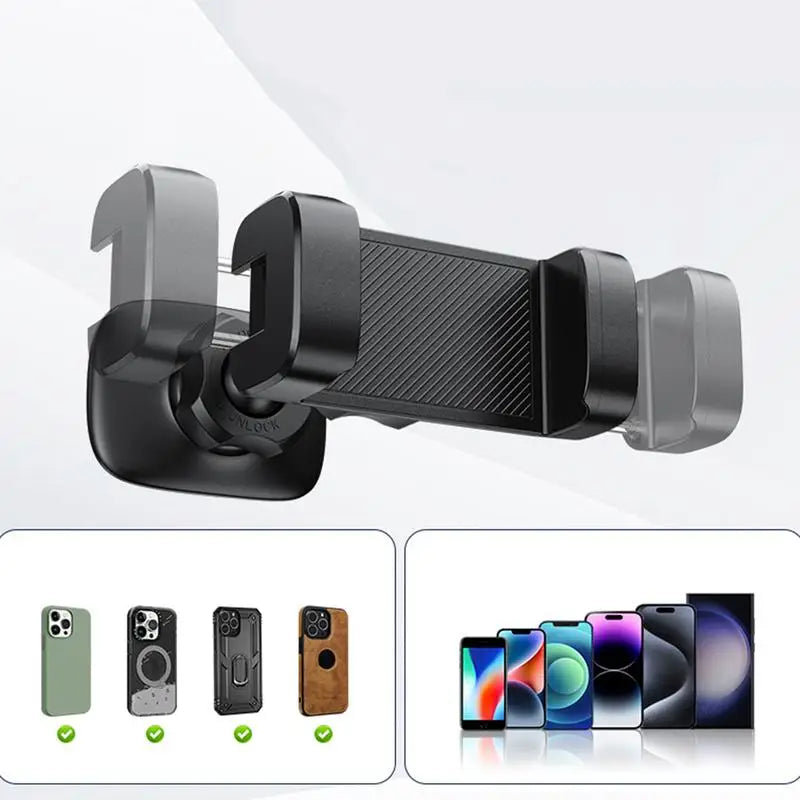 Gym Magnetic Phone Holder 360 Adjustable Stand For Cell Phone Compatible With 4-7" Smartphones Alloy Base And Joint