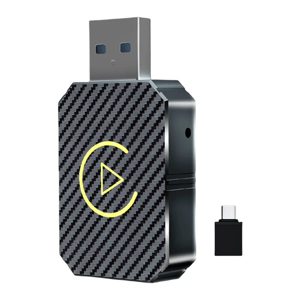 Wireless Carplay Android Auto Adapter Plug&Play 2 in 1 Mini Box BT Wireless Dongle for OEM Wired CarPlay/Andriod Auto Cars