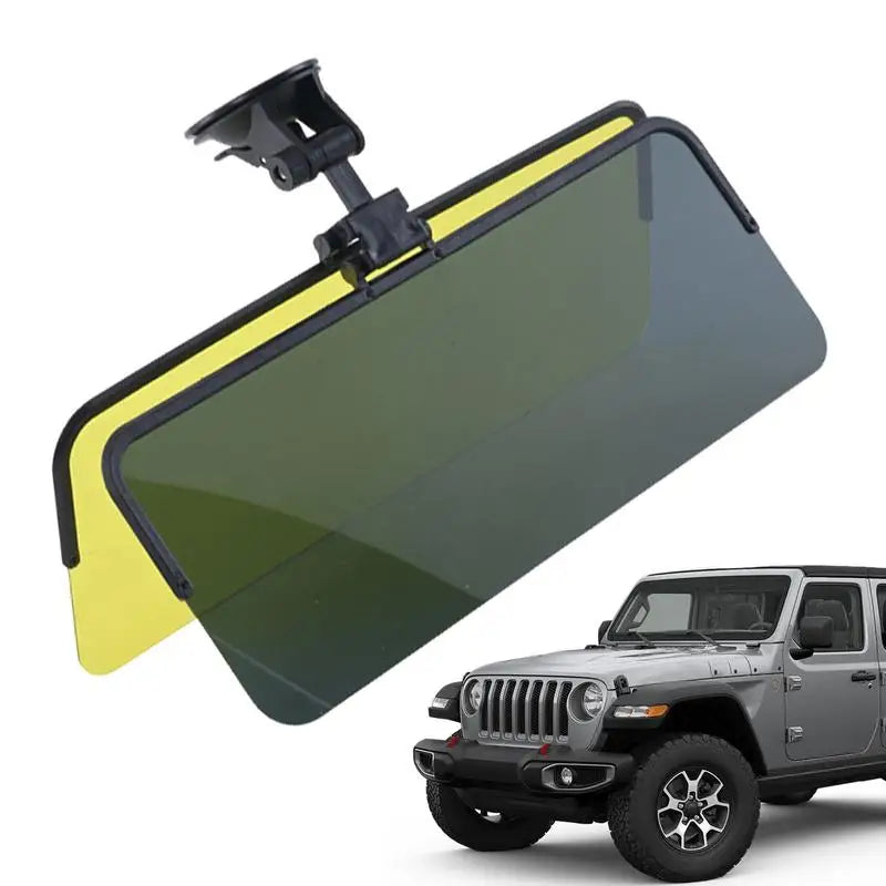 2 in 1 Car Sun Visor Anti Glare Anti-Dazzle Sun Shade UV Blocking Blocker Polarized Sunshade HD Vision Safety Driving At Night
