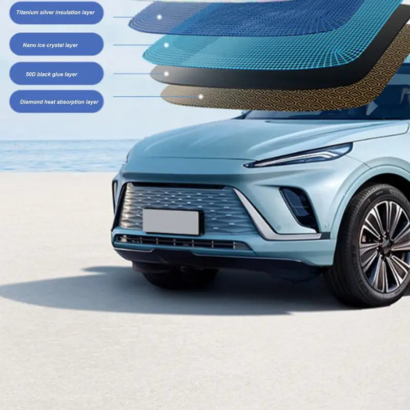 Front Windshield Sun Shade Front Window Sun Protection Cover Foldable Car Seat Full Shield Blocks Max UV Rays And Keeps Your