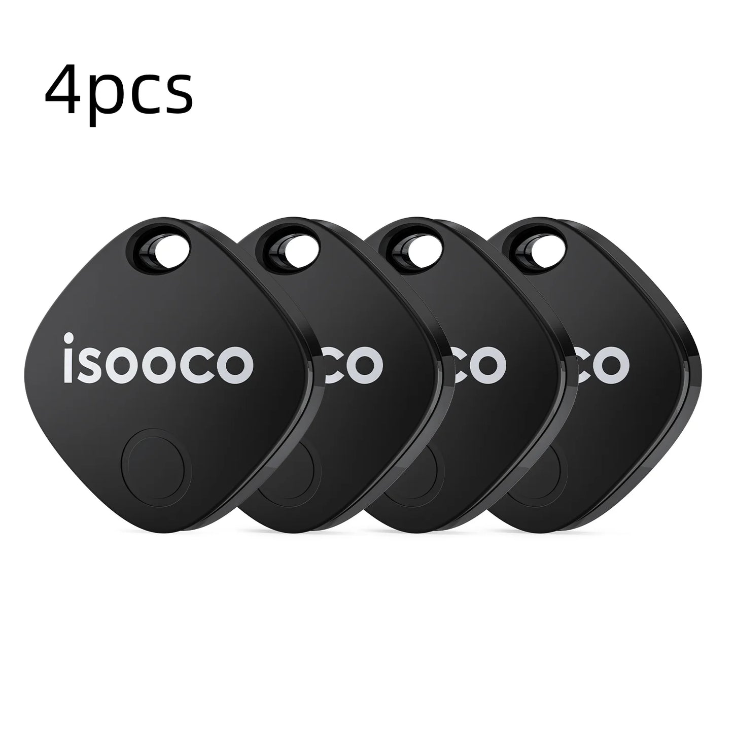 4/8Pcs isooco Smart Item Finder,GPS Locator,Bluetooth Pairing Anti-lost Tag, Used with Find My (iOS only),Keychain Car Tracker
