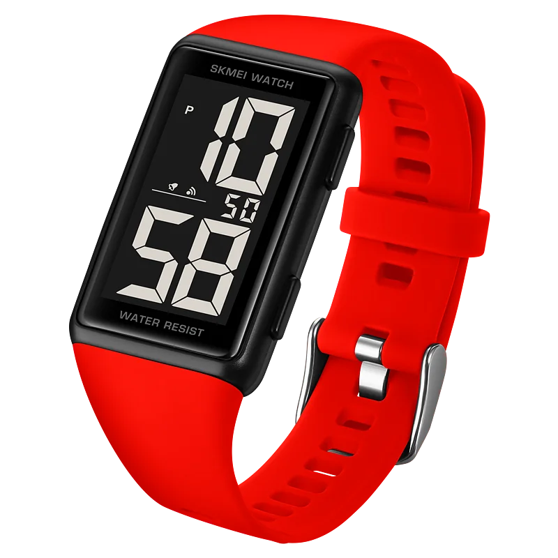 Large Number Silica Gel Mens Sport Watch 3Bar Waterproof LED Digital Wrist Watches Men's Outdoor Fashion Electronic Watches