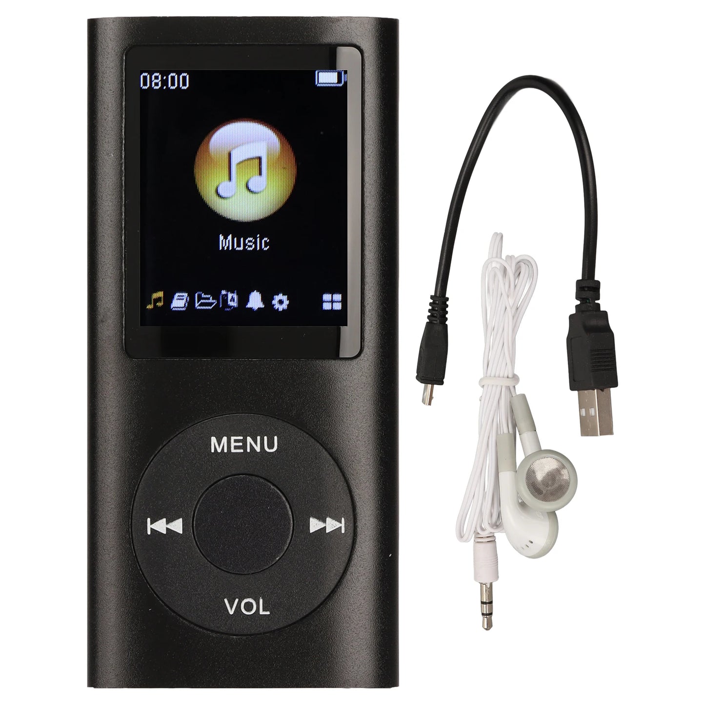 MP3 Player Stylish Multifunctional Lossless Sound Slim 1.8 Inch LCD Screen Portable MP3 Music Player MP3 Player Mini MP3 Player