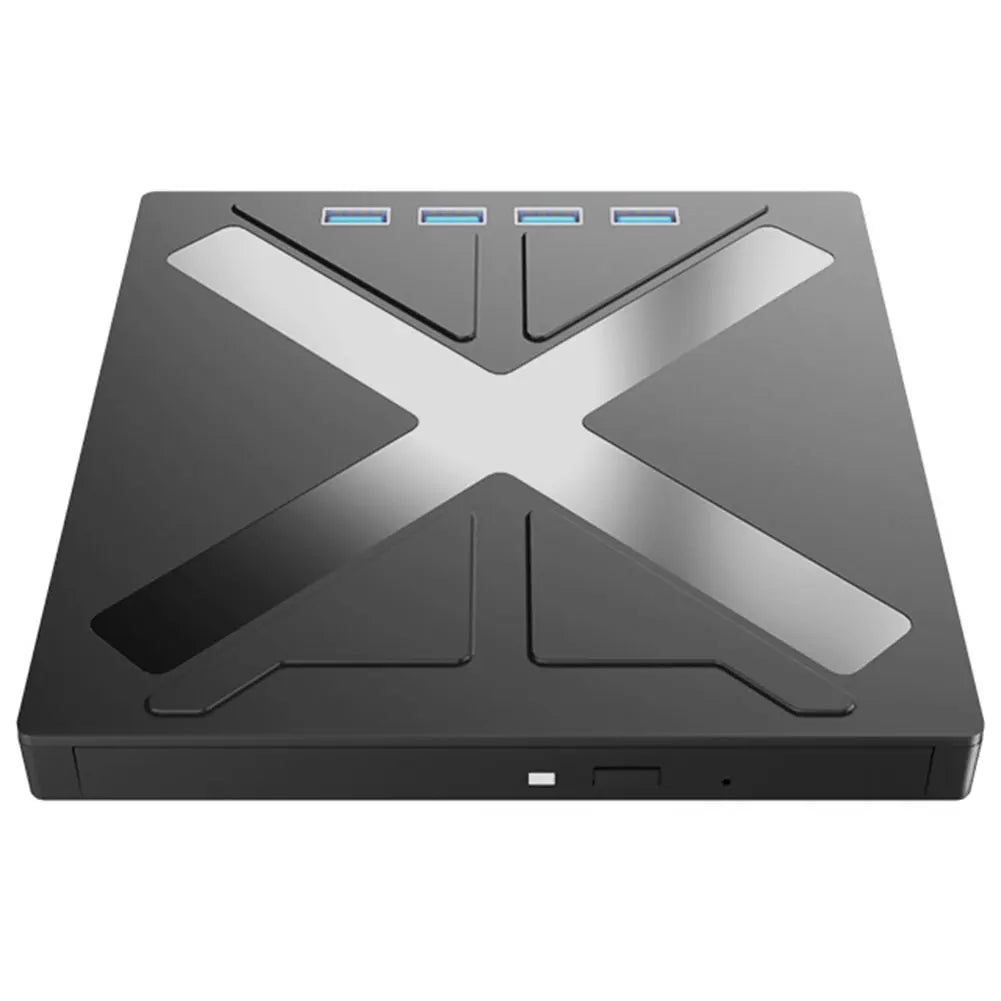 External CD/DVD/VCD Drive USB3.0 Type-C 2 in 1 Interface Slim Protectable External CD Burner Player for MacBook Laptop PC