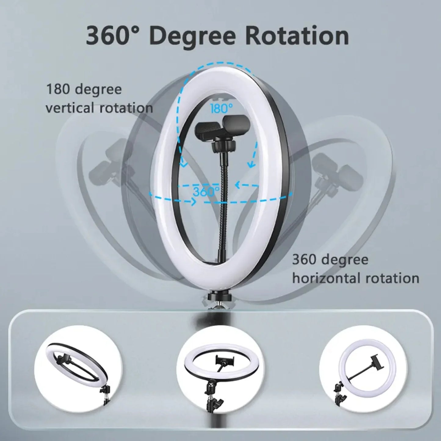 10inch Selfie Ring Light, Photography Fill Light Led Ring Lamp Ringlight Video Recording Live Broadcast Selfie Led Lamp