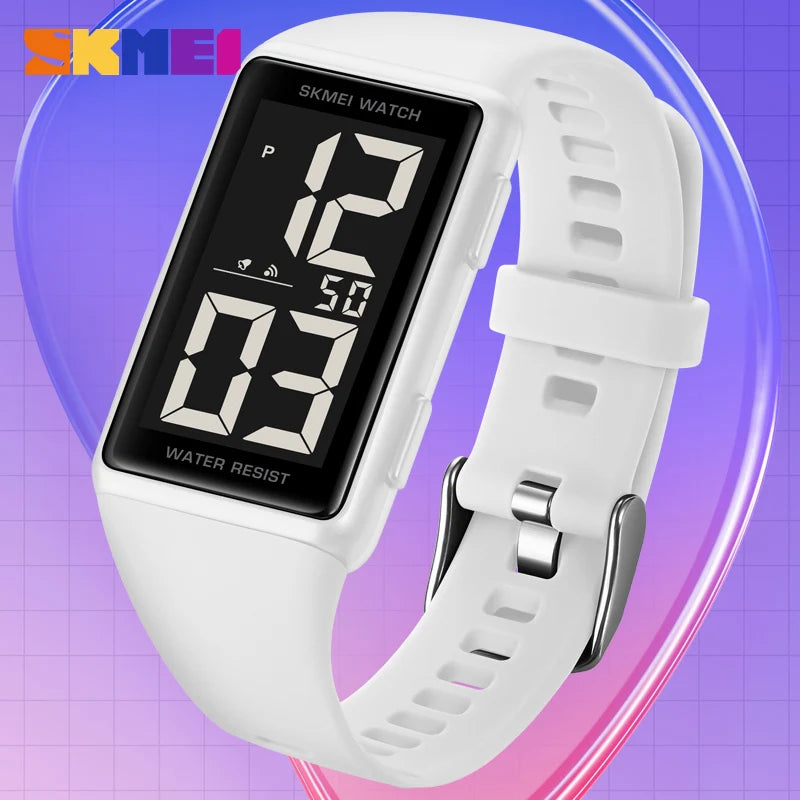 Large Number Silica Gel Mens Sport Watch 3Bar Waterproof LED Digital Wrist Watches Men's Outdoor Fashion Electronic Watches