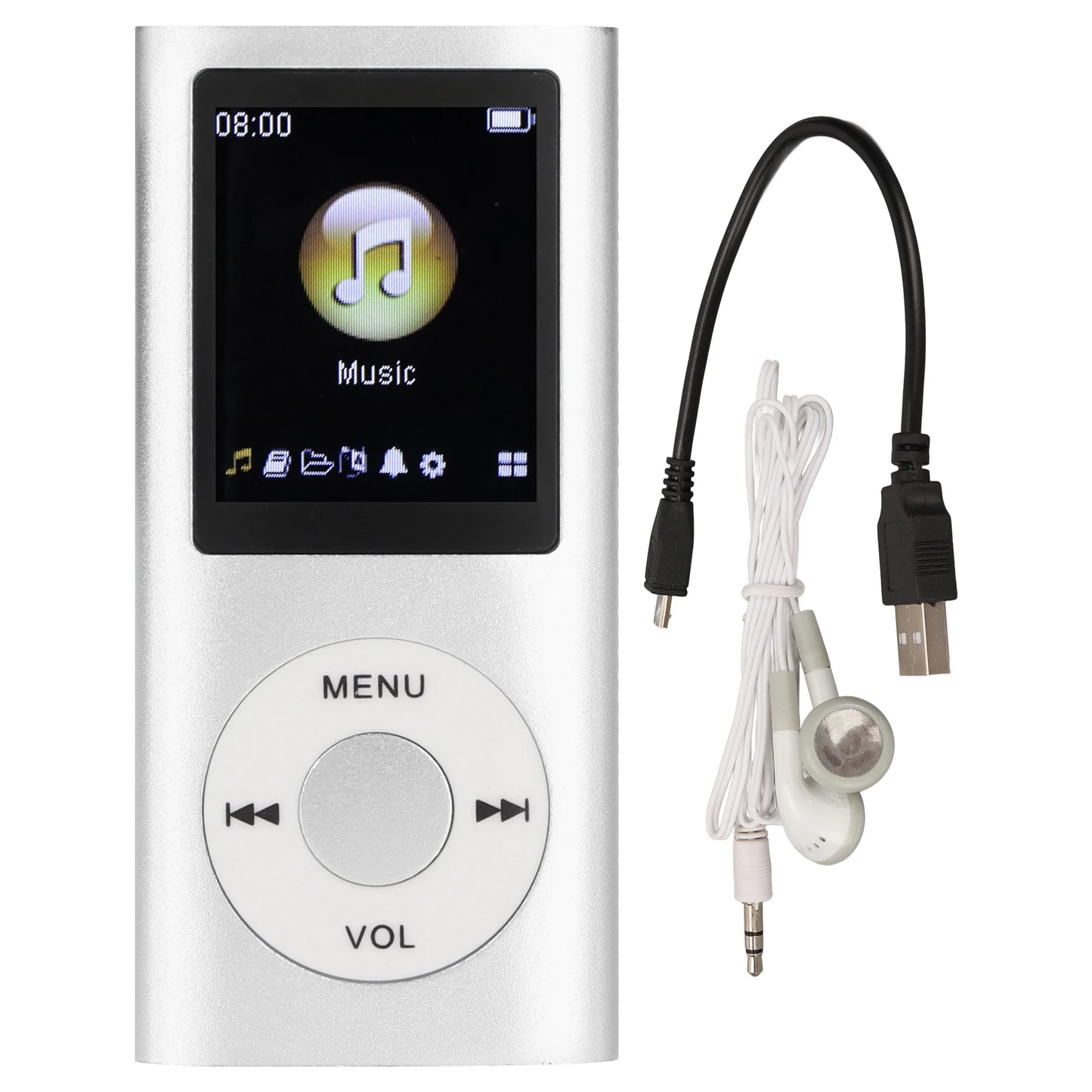 MP3 Player Stylish Multifunctional Lossless Sound Slim 1.8 Inch LCD Screen Portable MP3 Music Player MP3 Player Mini MP3 Player