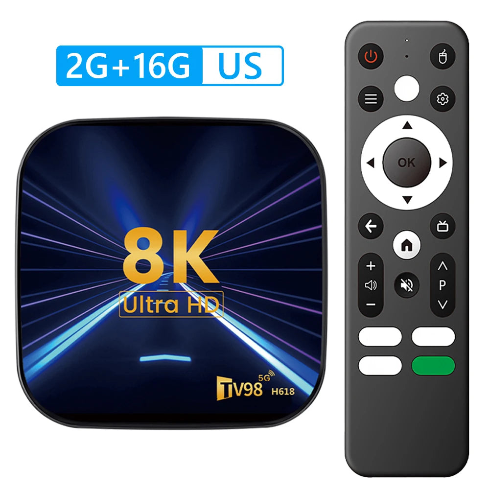 Android 14 Smart TV Box 2.4G/5G Dual WiFi Media Player Set Top Box Android Box
