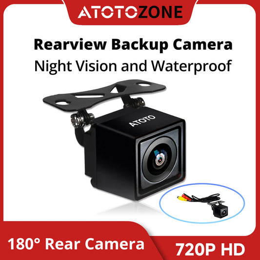 ATOTOZONE 720P HD Car Rear View Camera Night Vision and Waterproof 180° Wide-Angle For ATOTO S8 Models Only