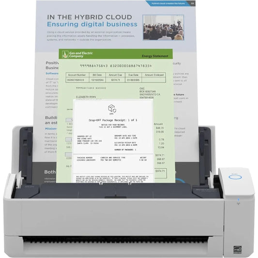 Fast  delivery.iX1300 Compact Wireless or USB Double-Sided Color Document,Photo & Receipt Scanner with Document Feeder and Feede