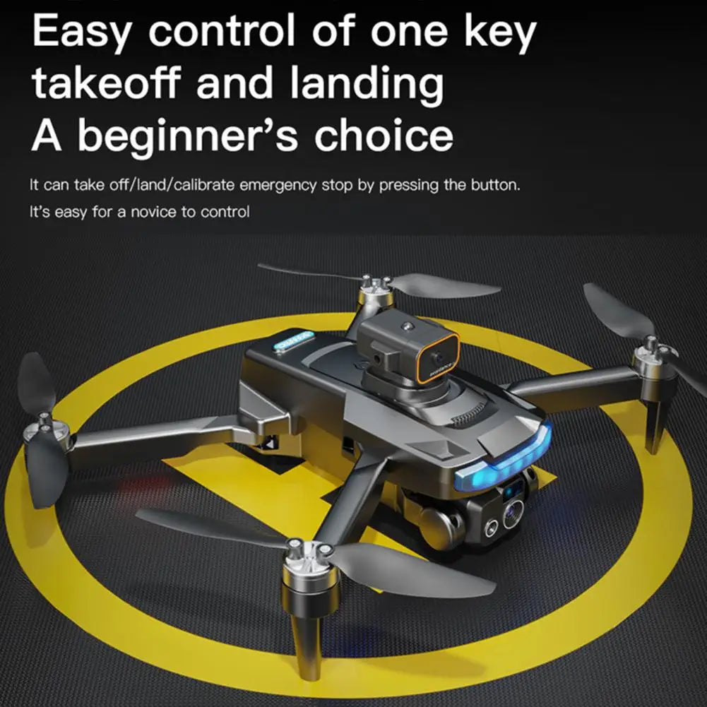 Remote Control Drone Lightweight Drone 4k Camera Brushless Motor Drone with Obstacle Avoidance Foldable for Kids for Birthday