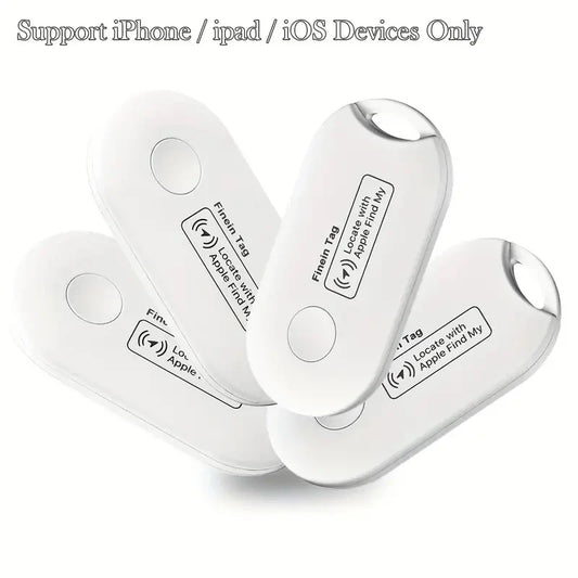 4PCS Global GPS Locator Mini Smart Tag Works with iPhone Find My APP Anti Lost Reminder Device Tracker for Car Key Pet Finder