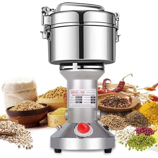 Electric herb Grinder 550g High Speed Electric Stainless Steel Spice Grinder for Dry Food Grin