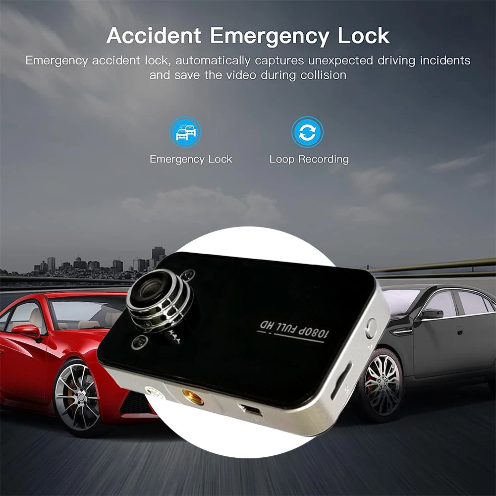1080P Full HD Car Video Recorder Loop Recording Vehicle Driving Recorder Support TF 32G Auto Video Camera 140 Degree View Angle