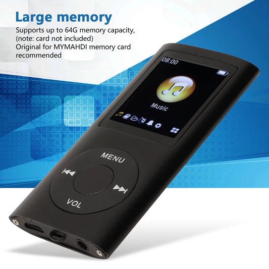 MP3 Player Stylish Multifunctional Lossless Sound Slim 1.8 Inch LCD Screen Portable MP3 Music Player MP3 Player Mini MP3 Player