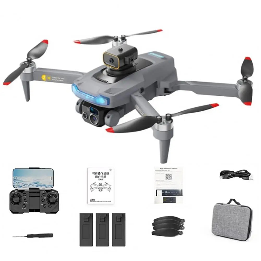 Remote Control Drone Lightweight Drone 4k Camera Brushless Motor Drone with Obstacle Avoidance Foldable for Kids for Birthday