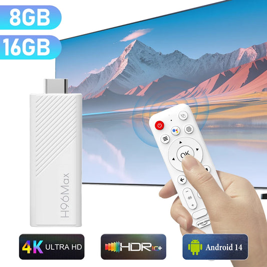 Android 14.0 TV Stick 4K Smart TV Box WIFI BT5.0 Mini TV Stick 2GB 8GB/2GB 16GB Android TV Stick Allwinner H313 Quad Core