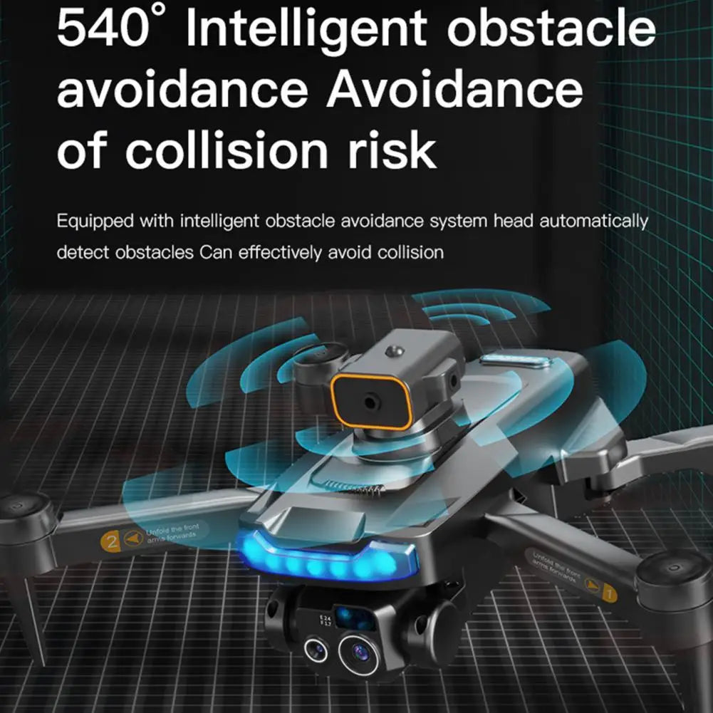 Remote Control Drone Lightweight Drone 4k Camera Brushless Motor Drone with Obstacle Avoidance Foldable for Kids for Birthday